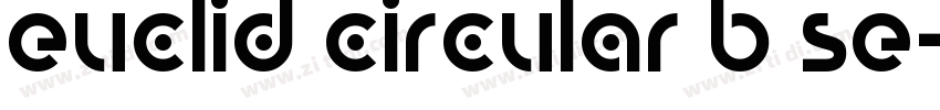 euclid circular B Se字体转换